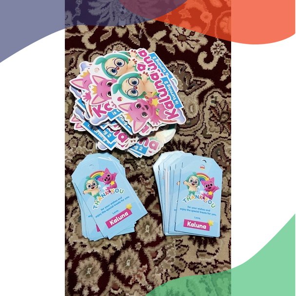 

CETAK BIRTHDAY SOUVENIR TAG CARD CUSTOM TOKO Label_Jaya