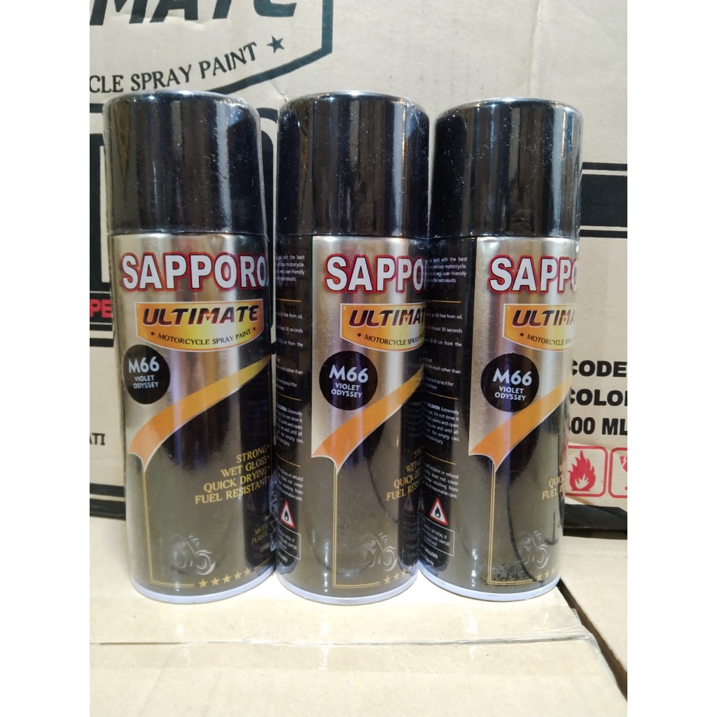 cat spray pilok pilox cat semprot sapporo ultimate saporo M66 violet odyssey unggu kehitaman 400ml