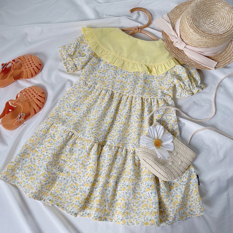 2-6thn | DRESS ANAK KOREA PESTA ELEGAN FORMAL PEREMPUAN MDD MK