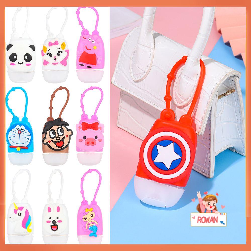 R-flower 30ML Hand Sanitizer Gantungan Kunci Tempat Aksesoris Travel Dengan Keychain Carrier Alat Makeup Wadah Kosong