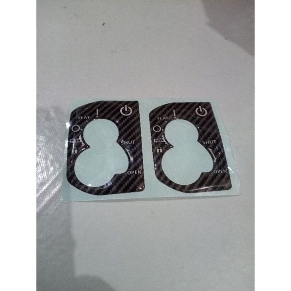 Sticker Timbul Emblem Tutup Kunci Kontak Beat new karbon 2020