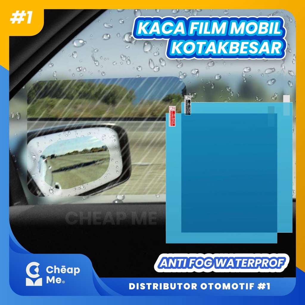 Kaca Film KOTAK BESAR kaca mobil Anti Fog, Anti Air, Embun Waterproof / Anti Embun Kaca Mobil