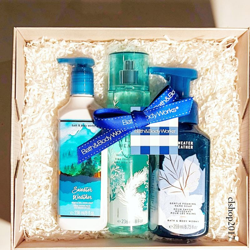 BBW SWEATER WEATHER GIFT SET PAKET BATH &amp; BODY WORKS