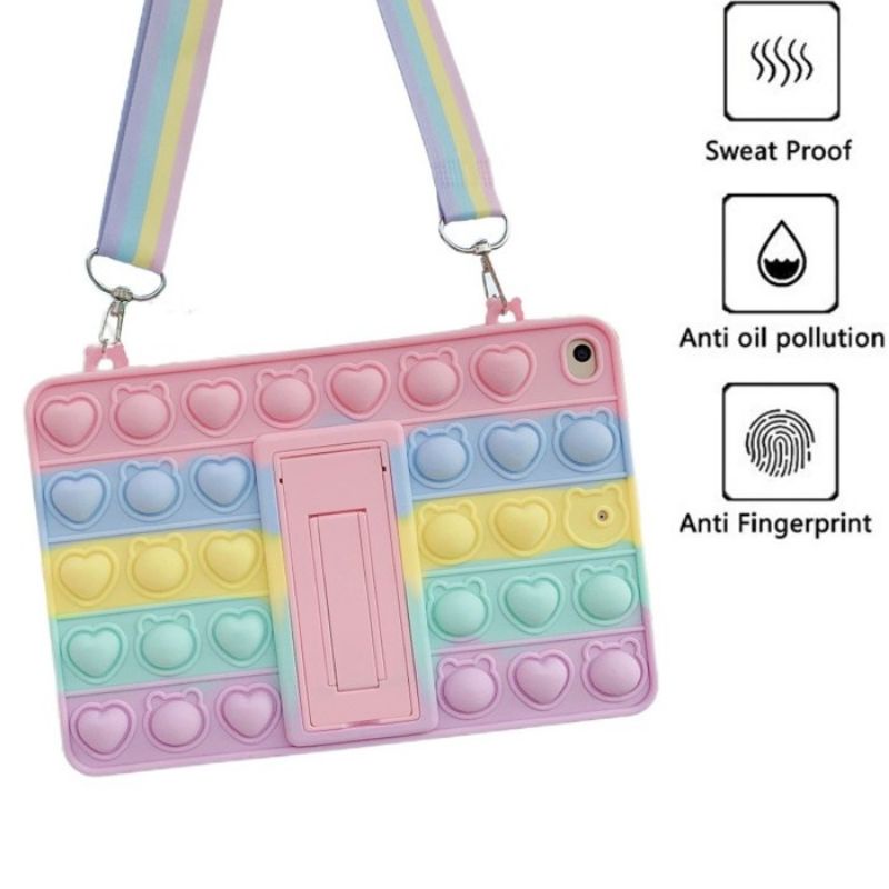 Ipad Mini 6 SILIKON CASE POP IT RAINBOW PREMIUM BUBBLE