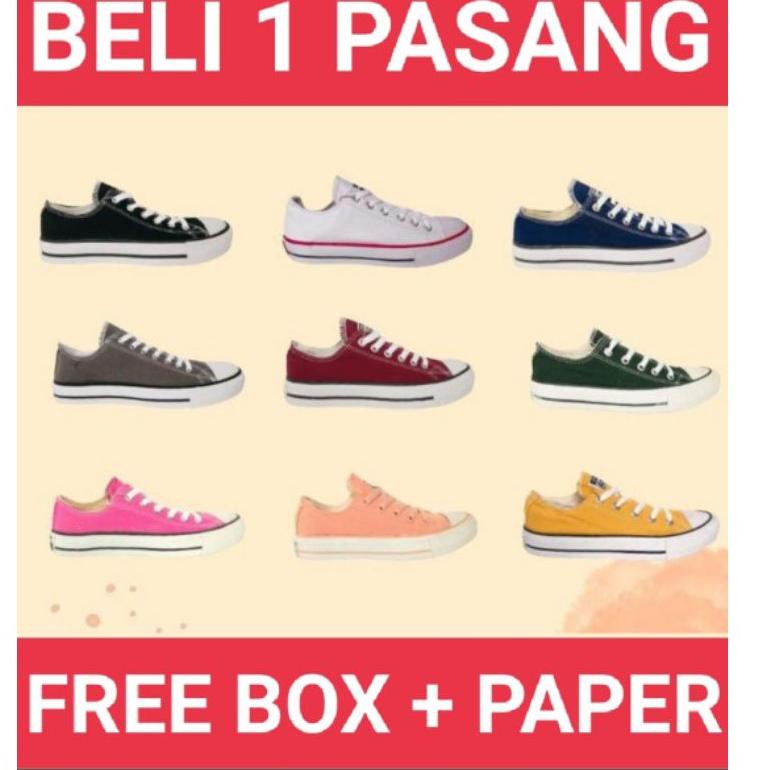 Converse Classic low sepatu converse basic low ( beli 1 pasang ) ◦ TR.21De22p