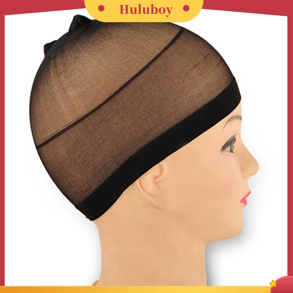 2 Pcs Topi Stocking Liner Wig Elastis Tinggi Dapat Digunakan Kembali Untuk Cosplay