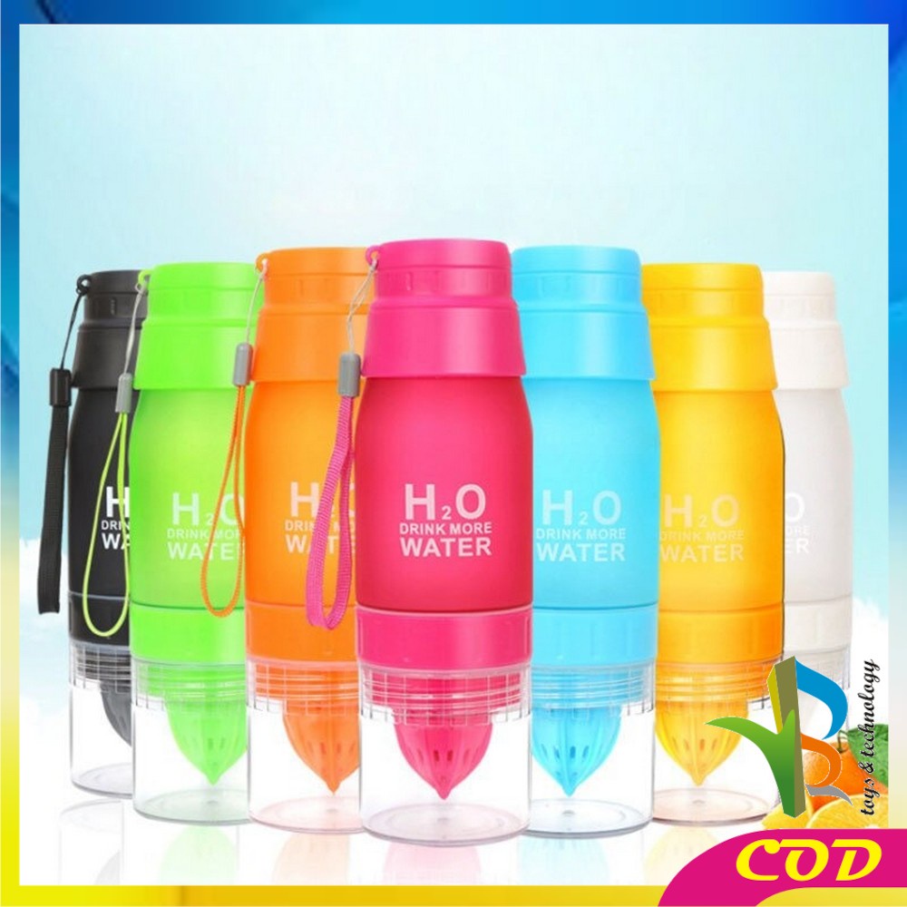 RB-C708 Botol Minum Infuser H2O Tempat Minum Tumbler Ada Alat Peras Jeruk Infused Water Sari Buah Botol Air Infuse