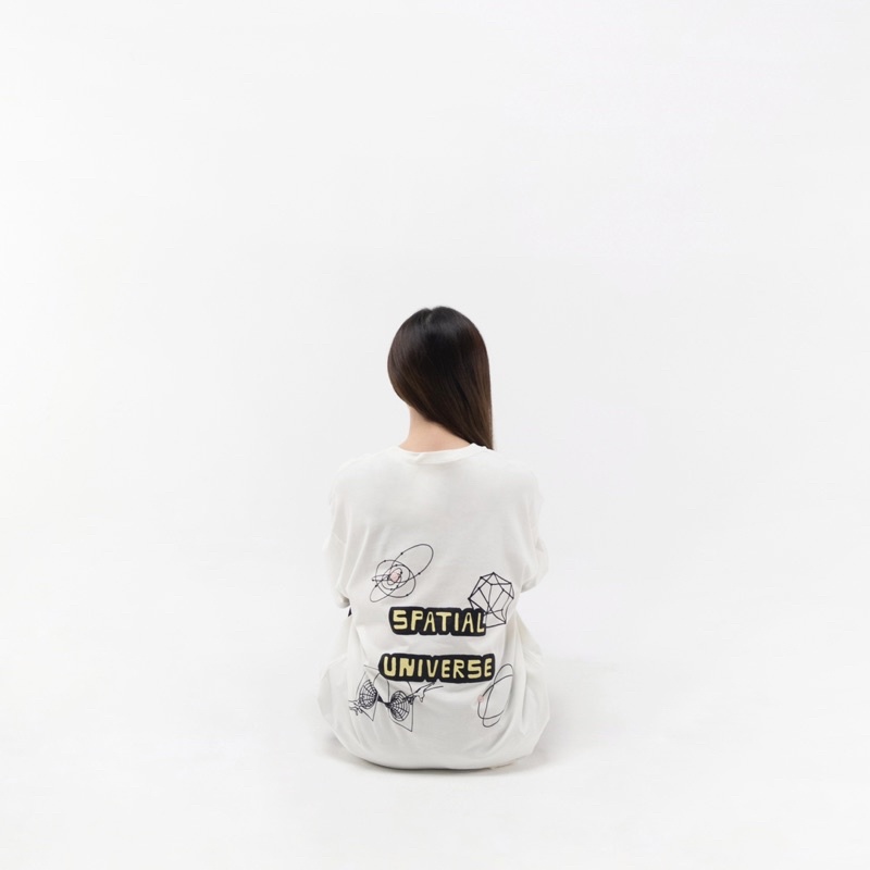 FAITH FADE LOTU - Spatial Universe Oversized Tee (Broken White)