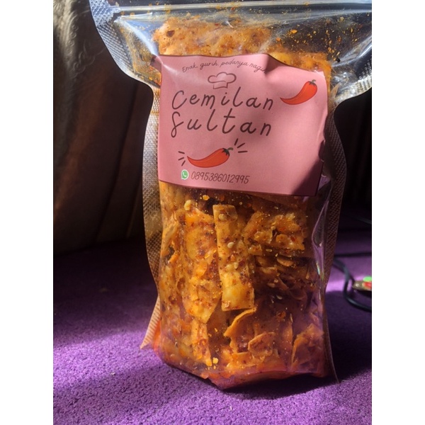 

PANGSIT GORENG PEDAS 250gram kriuk gurih