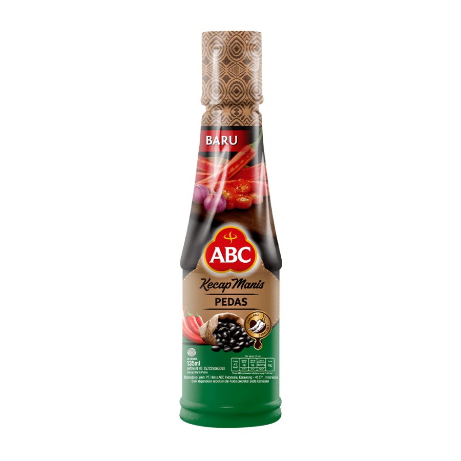 KECAP MANIS PEDAS ABC 135ML BOTOL PLASTIK HOT SWEET SOY SAUCE PLASTIC BOTTLE