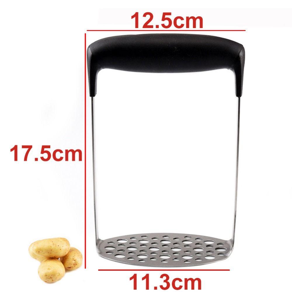 Solighter Potato Masher Gadget Penghancur Stainless Steel Peras Sayuran