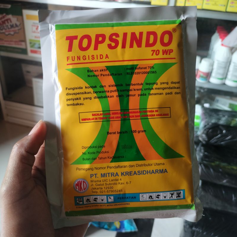 Fungisida Topsindo 70WP 100gram Obat Pembasmi Jamur Pada Tanaman Padi