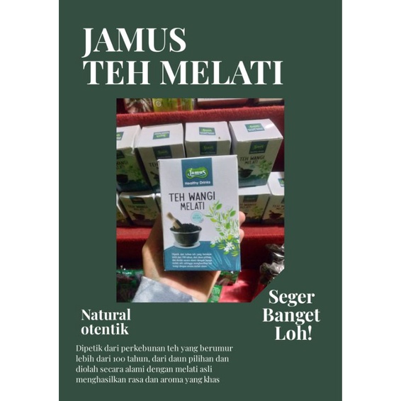

JAMUS TEH MELATI 50 g asli