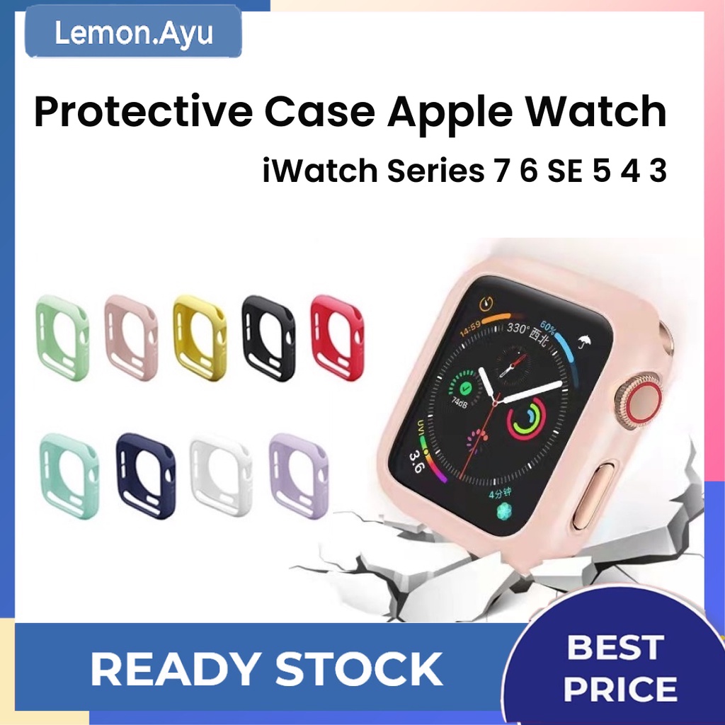 Apple Watch Sillicon Case For iWatch series 3/5/SE/7/4/2/6/1  38 40 41 44 42 45mm