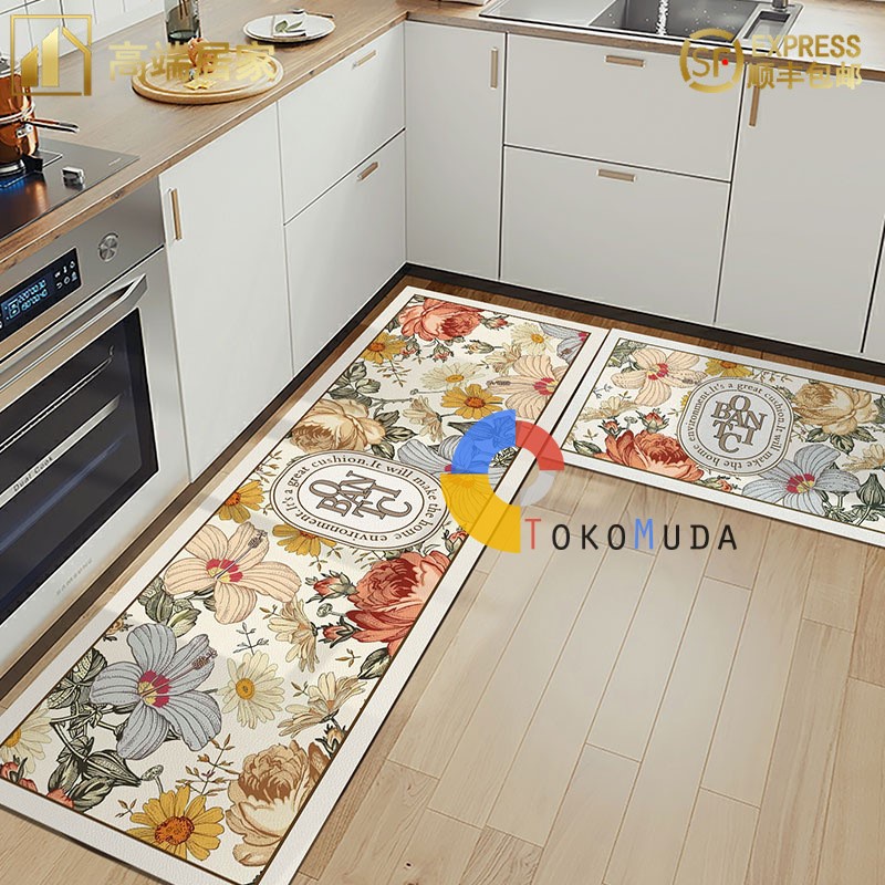 TOKOMUDA COD Keset Dapur 2in1 Keset kaki Pintu Premium 120X40 DAN 60X40 lwk02