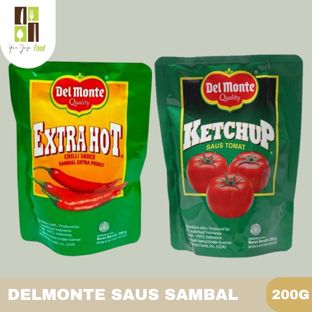 Del Monte/delmonte Saus Sambal Pouch 200g Extra Hot/Saus Tomat]