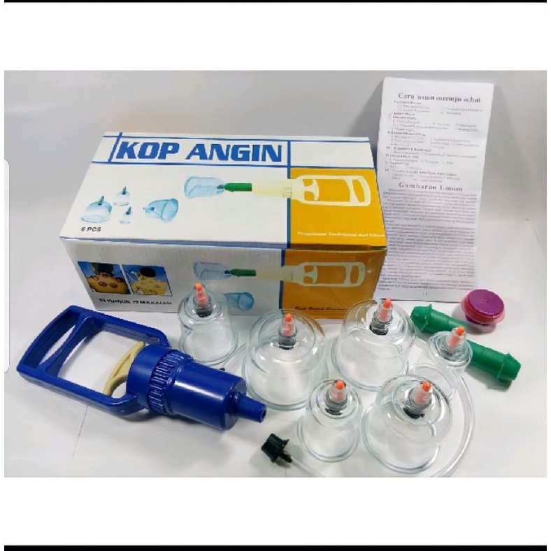 kop angin alat bekam isi 6 pcs original// alat bekam kop angin isi 6 kop