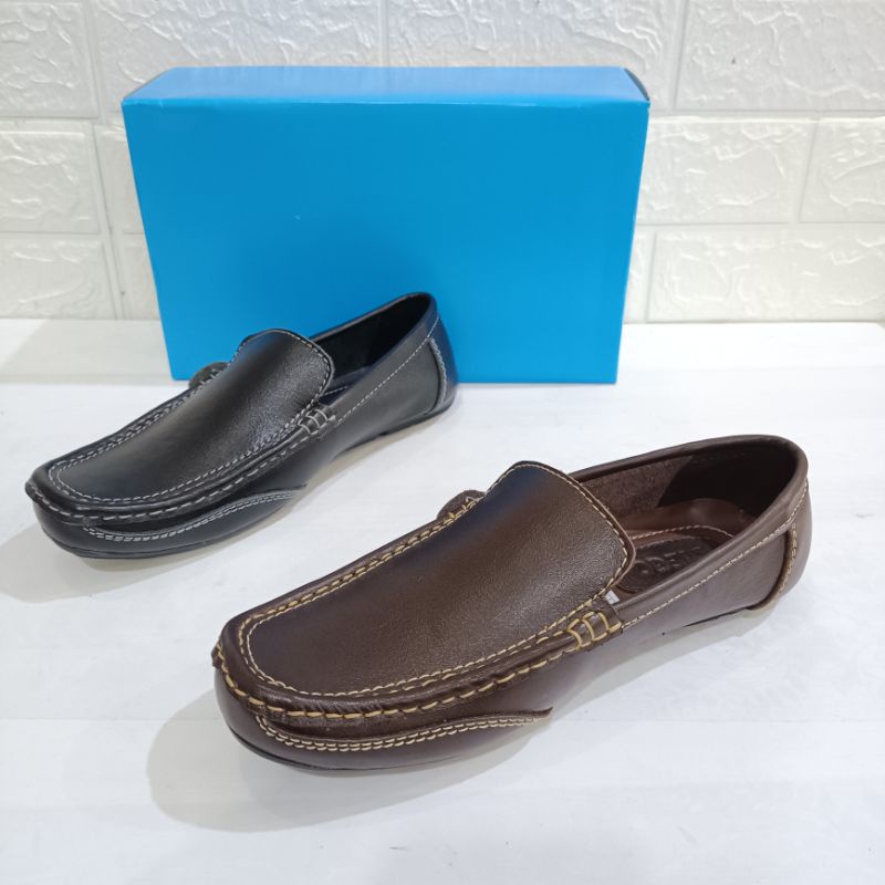 Sepatu Kulit Slip On Merk Diego model kulit licin