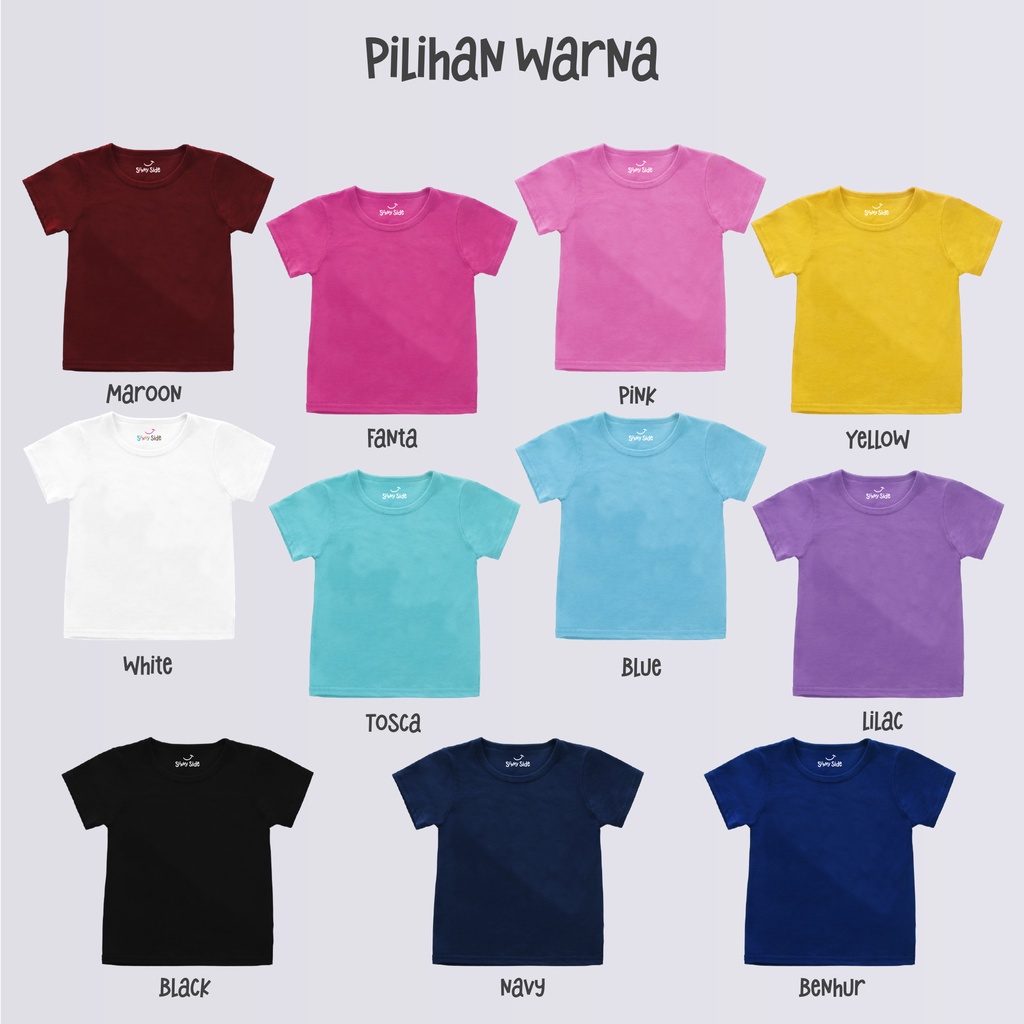 Sunnyside Kaos Anak Pendek - Unicorn Besar Usia 1 - 9 Tahun Laki laki Perempuan