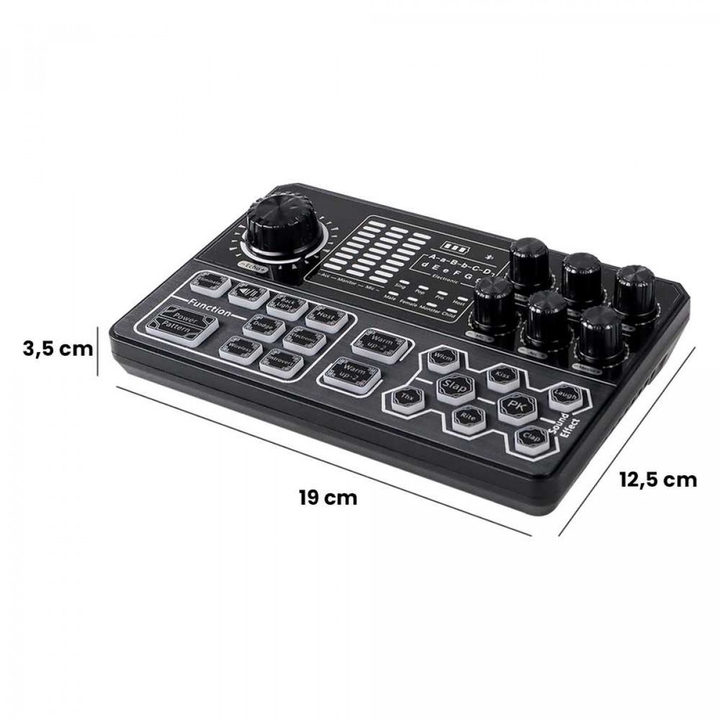 Crust Pro Mixer Sound Card Bluetooth Karaoke Portable Live Broadcast