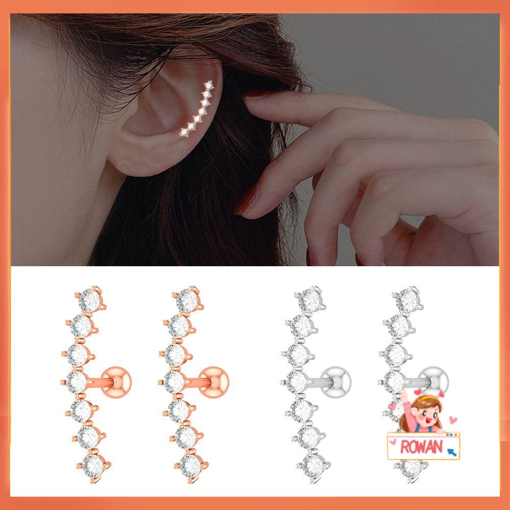 R-bunga Anting Tindik Pary Hadiah Cartilago Zirkon Perhiasan Tubuh
