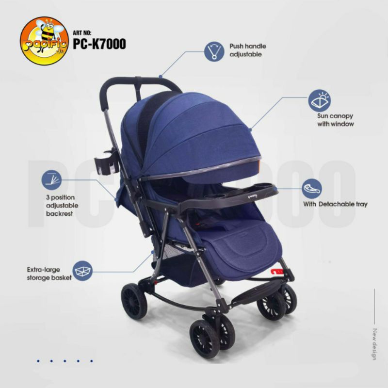 SIYA ✨ STROLLER BABY PLIKO AYUN NEVADA 395 KERETA DORONG BAYI BISA AYUN NEVADA STROLLER PACIFIC K7000