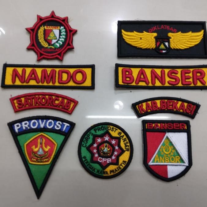 Atribut Banser Provost bordir timbul