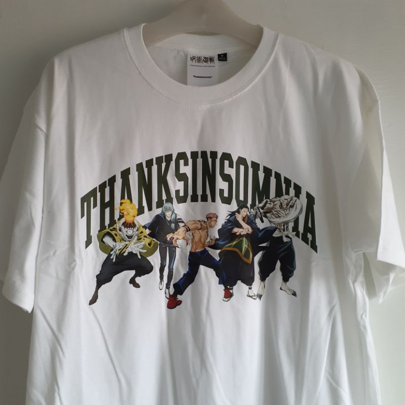 Tshirt Thanksinsomnia Jujutsu Gruska Villain White ( REJECT )
