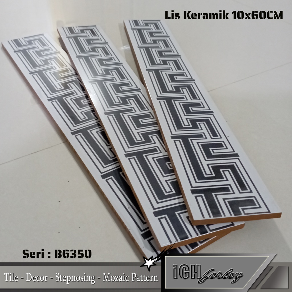 Jual Lis Keramik Dinding 10x60 Cm Motif Simpel Geometri Shopee Indonesia 3839