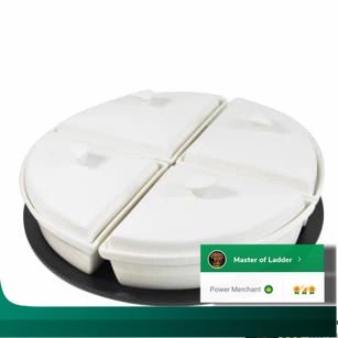 SP Krishome Wadah Saji 4 Kompartemen Dengan Stand