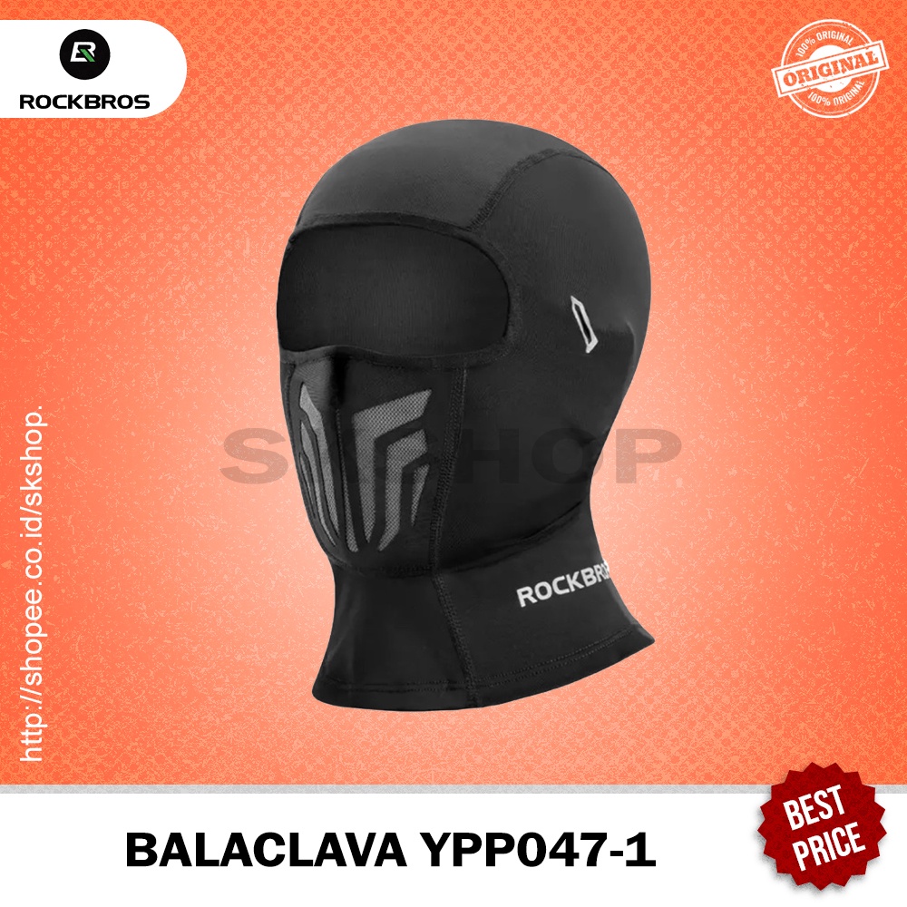 Masker Buff Olahraga Sepeda YPP047-1 Hitam Face Cover Short Bicycle Mask Sport Balaclava Anti UV Qui