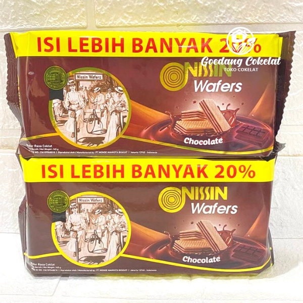 Jual Nissin Wafer Chocolate Coklat 145g 145 gram | Shopee Indonesia