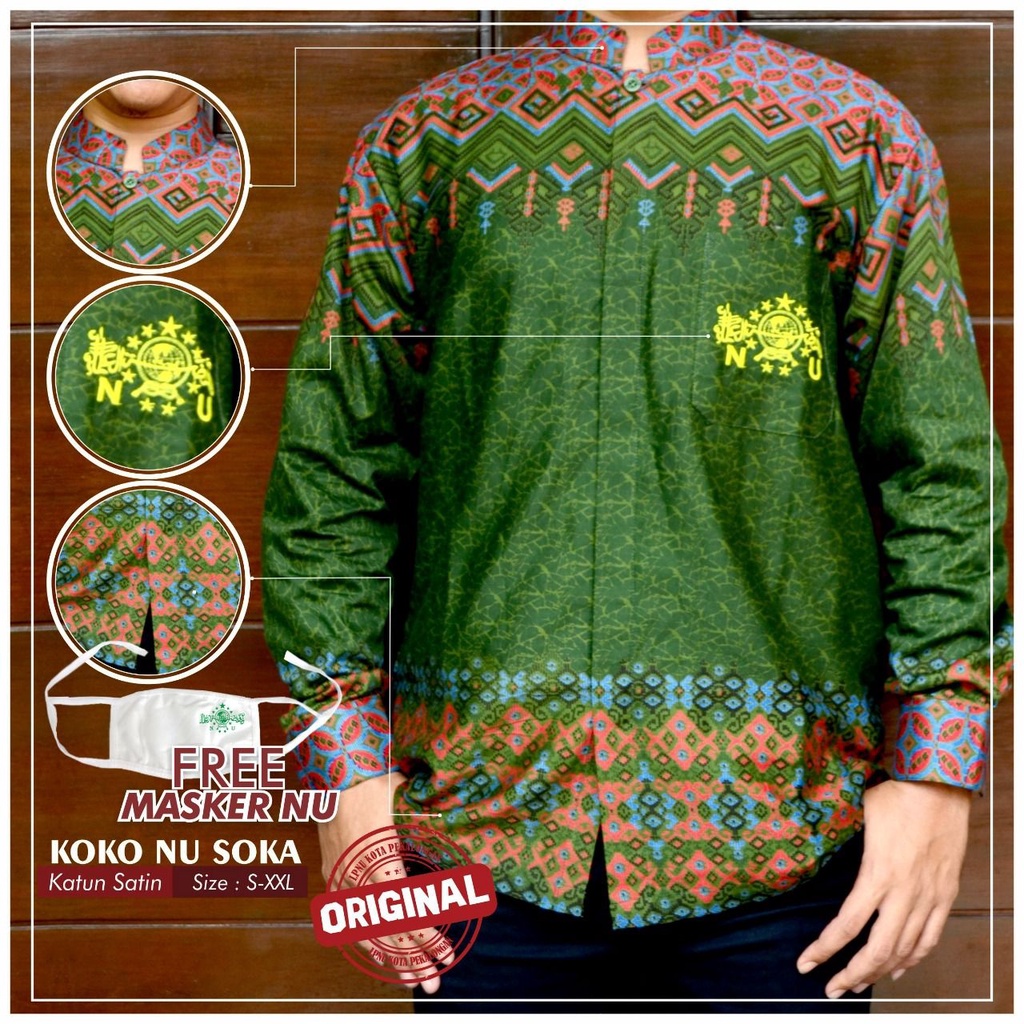 Koko NU Soka Batik N U Soka Seragam NU Soka Kemeja NU Soka