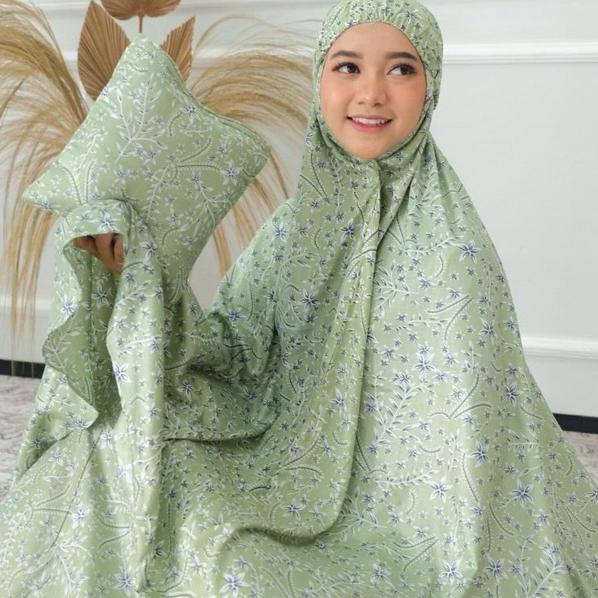 QAR.21De22q ▪ Putri Dania Mukena Dewasa Rayon Premium Liney All over