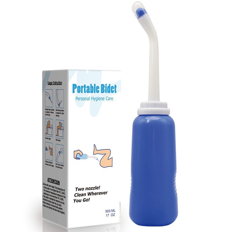 Semprotan Bilas/ Bidet Portable Semprotan Cebok Toilet Pencet Travel Sprayer Botol/ Portable Bidet/ Travel Water Spray/ Semprotan Cebok/ Botol Cebokan/ Pencucian Ibu dan Bayi 2 in 1/ Botol Bilas