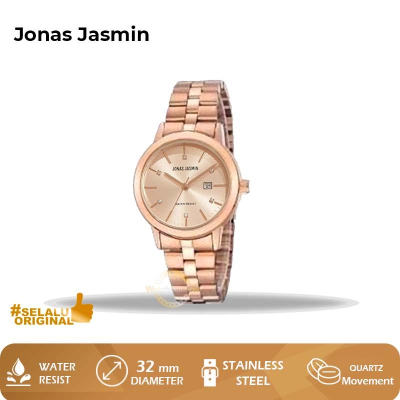 JAM TANGAN WANITA Jonas Jasmin 2206 JJ-2206L RG-8 Original Murah