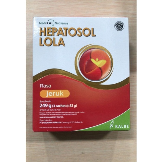 

HEPATOSOL LOLA nutrisi untuk gangguan fungsi hati berat