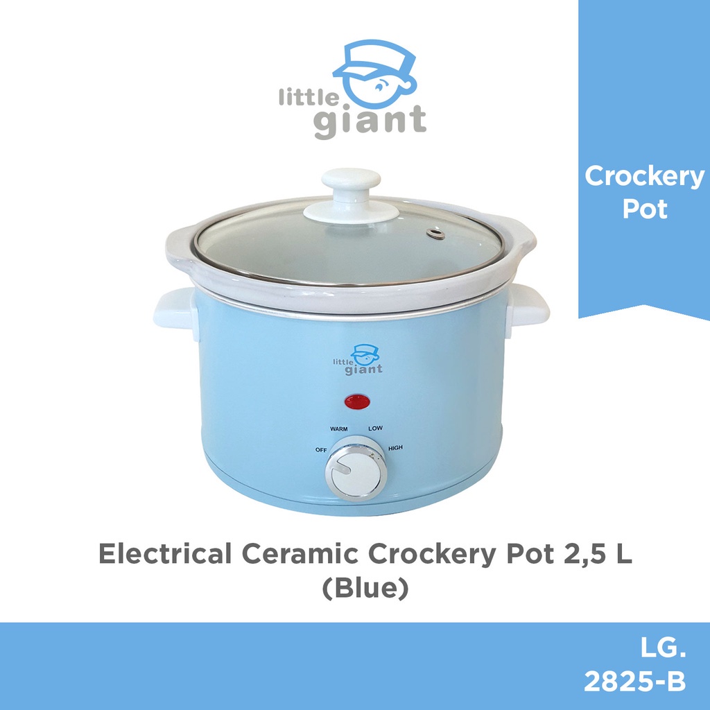 Slow cooker Little Giant Electric Ceramic Crokery 0.6L 1.5L 2.5L