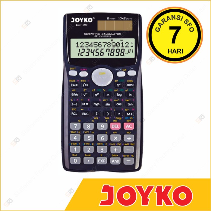 

STOK TERBATAS Kalkulator Scientific Joyko CC-25