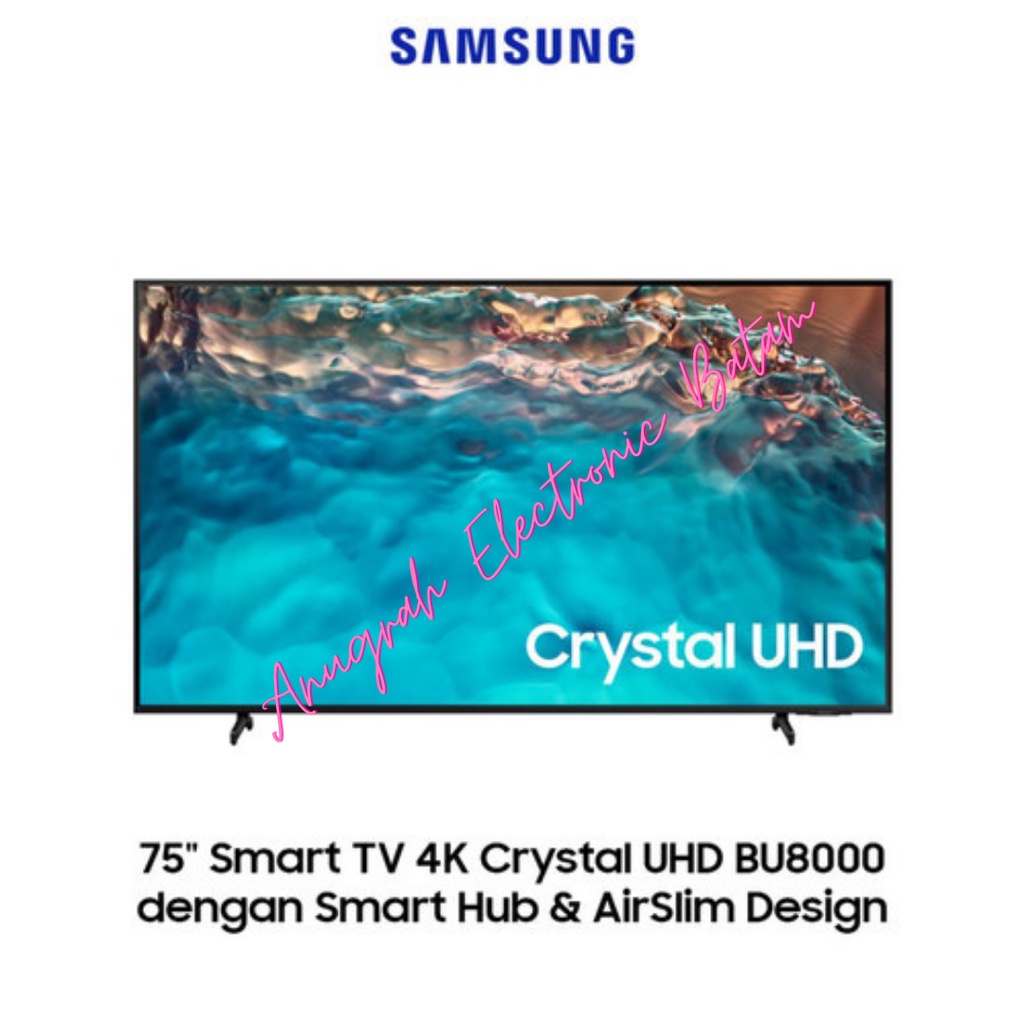 Jual TV SAMSUNG 75BU8000 Crystal UHD 4K 75 Inch LED SMART TV ...