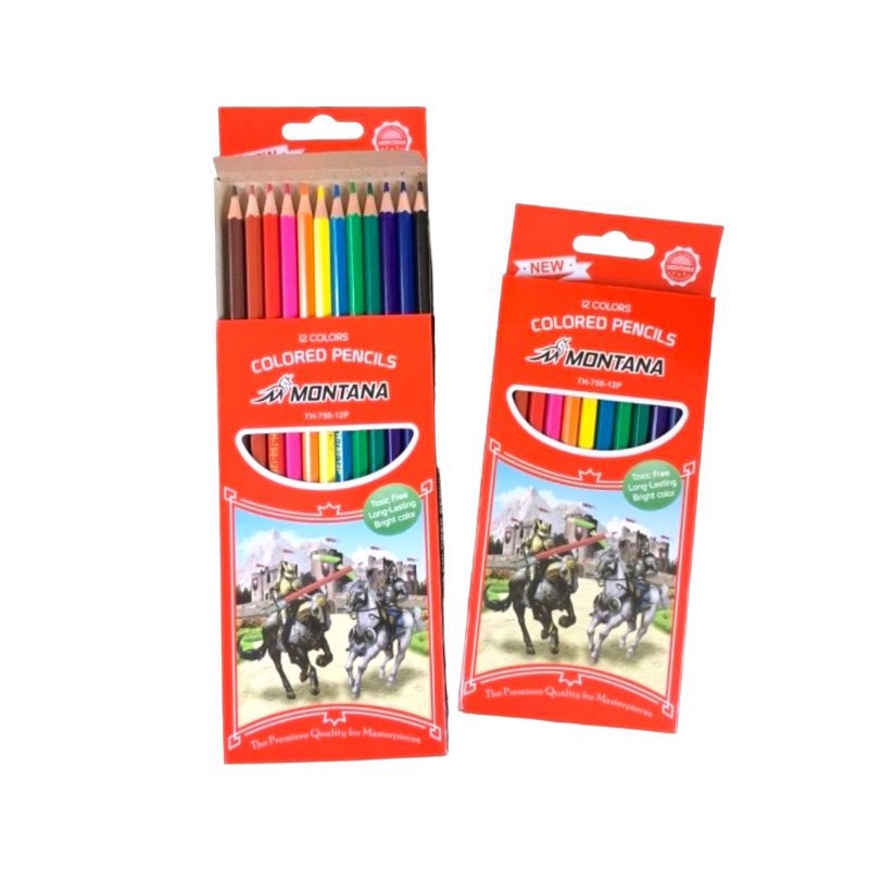 LC02 Pensil Warna Montana 12 Warna Panjang