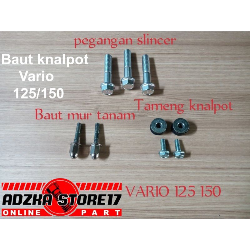 Baut mur tanam knalpot vario 125/150