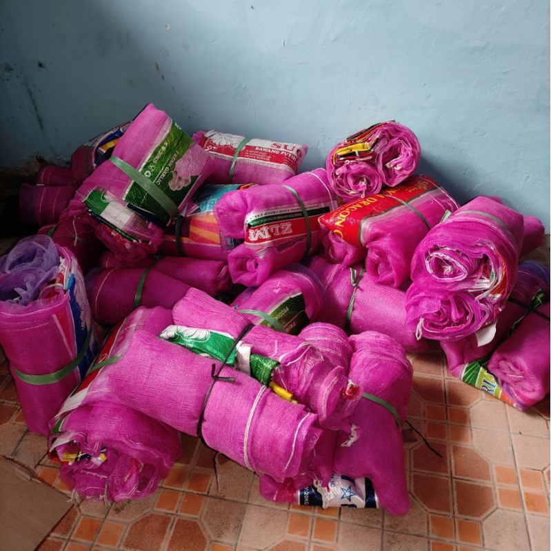 Pelindung Buah/Brongsong Kelengkeng - Karung Bekas Bawang - isi 10