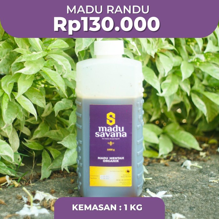 

Madu SAVANA Murni 1 KG Nektar BUNGA 100% Pure Raw Honey Alami