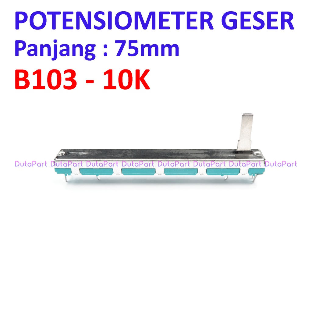 Potensio Geser 10K B103 Panjang 75mm 7.5cm Potensiometer Mixer Audio