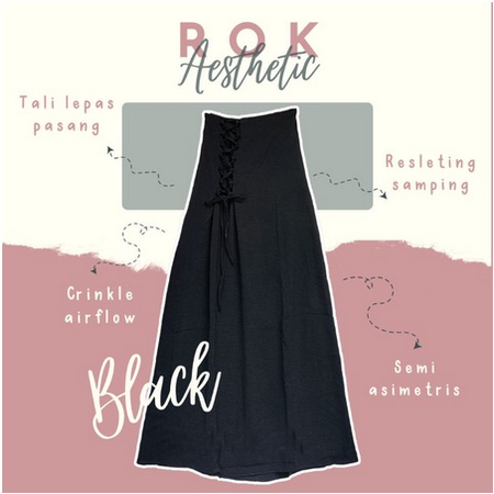 Tq88indonesia Fashion Rok Maxi Wanita Terbaru / ROK AESTHETIC Casual Cewek / Rok Panjang Polos / Ootd Kasual