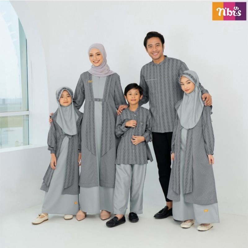 Chesa Gamis Nibras, Sarimbit Chesa Nibras, Sarimbit 2023 Nibras, Koko Dewasa Lengan Panjang