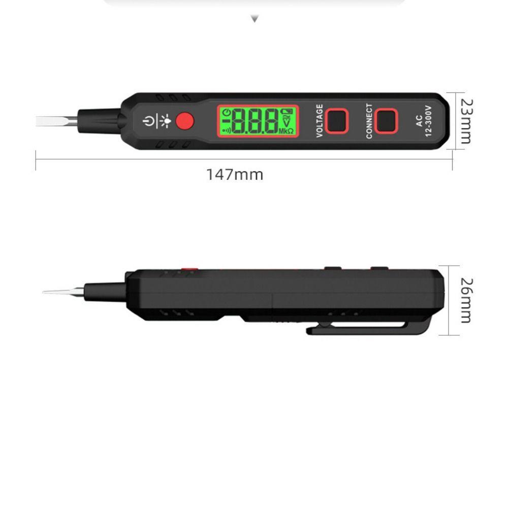 【 ELEGANT 】 Pen Type Voltage Detector 300V Non Contact Alat Ukur Tegangan Listrik Sensor Test Pen Indikator Tegangan Tester Tegangan AC Induktif Cerdas