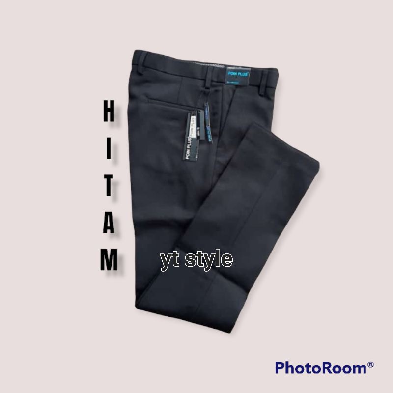 celana bahan jumbo poin plus 39-44 | celana bahan slimfit pria poin plus | celana formal slimfit semiwool pria poin plus  | celana bahan pria | celana formal pria | celana panjang pria | celana kantor pria | celana pria