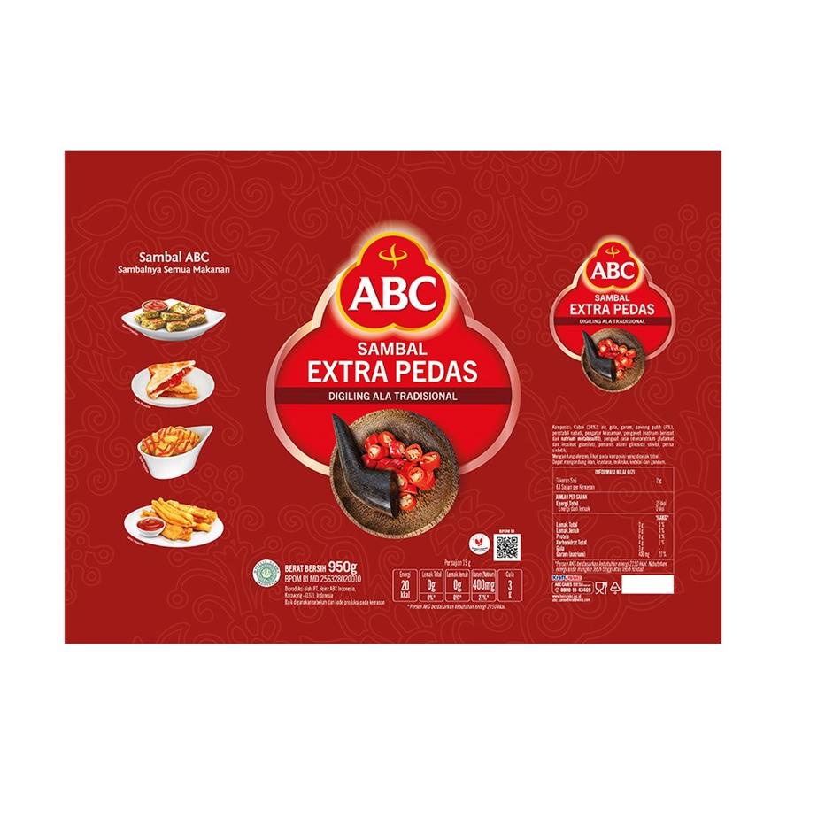 

[PRODUK MRY9U] ABC Saus Sambal Extra Pedas 950 g 07Y